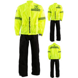 MUGENRACE RS-MNR-2452 TRAJE DE LLUVIA 2 PIEZAS NEGRO/AMARILLO FLUOR 
