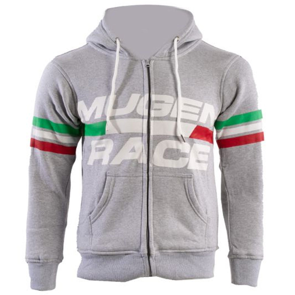 MUGENRACE H-MNR-2489 Sudadera capucha de algodón azul bebé Gris claro