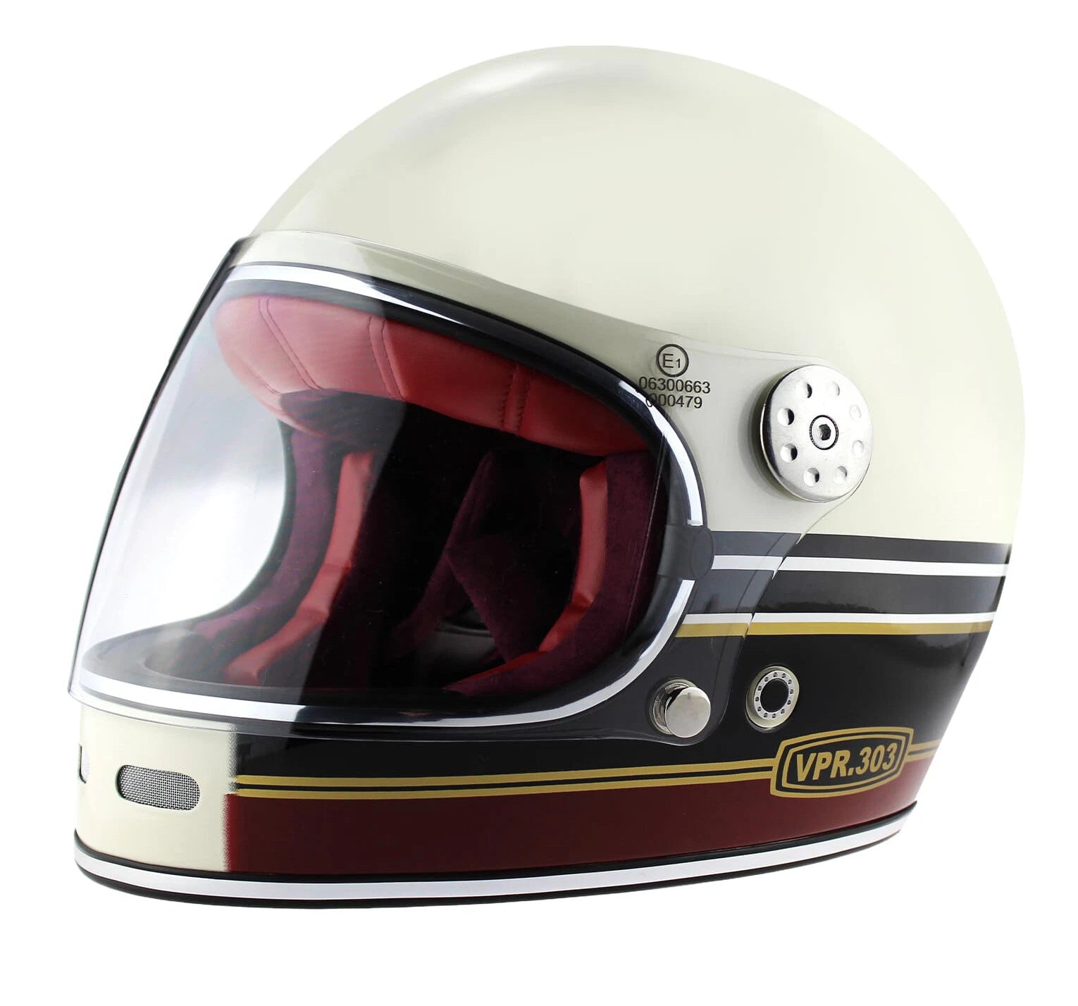 Viper F656 Vintage Style Motorcycle Full Face Helmet