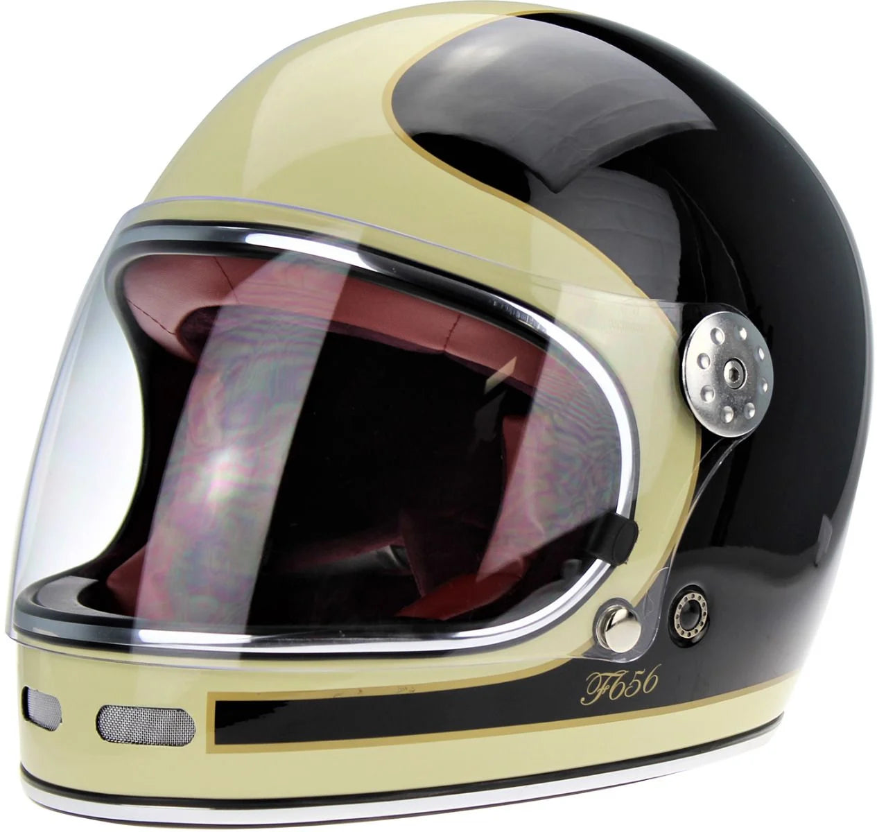 Viper F656 Vintage Style Motorcycle Full Face Helmet