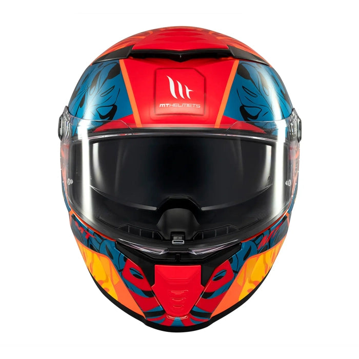 MT Thunder 4 SV Rainforest Full Face Motorcycle Helmet Orange
