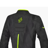 Shua Gravity Mesh Lady Jacket Black/Fluor Yellow back collar