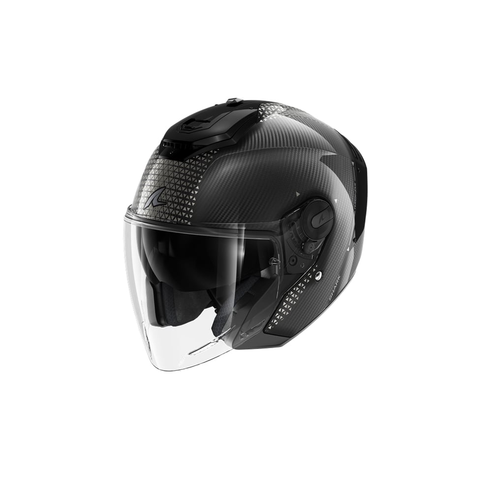 SHARK RS JET CARBON IKONIK Carbono Negro Cromado Casco