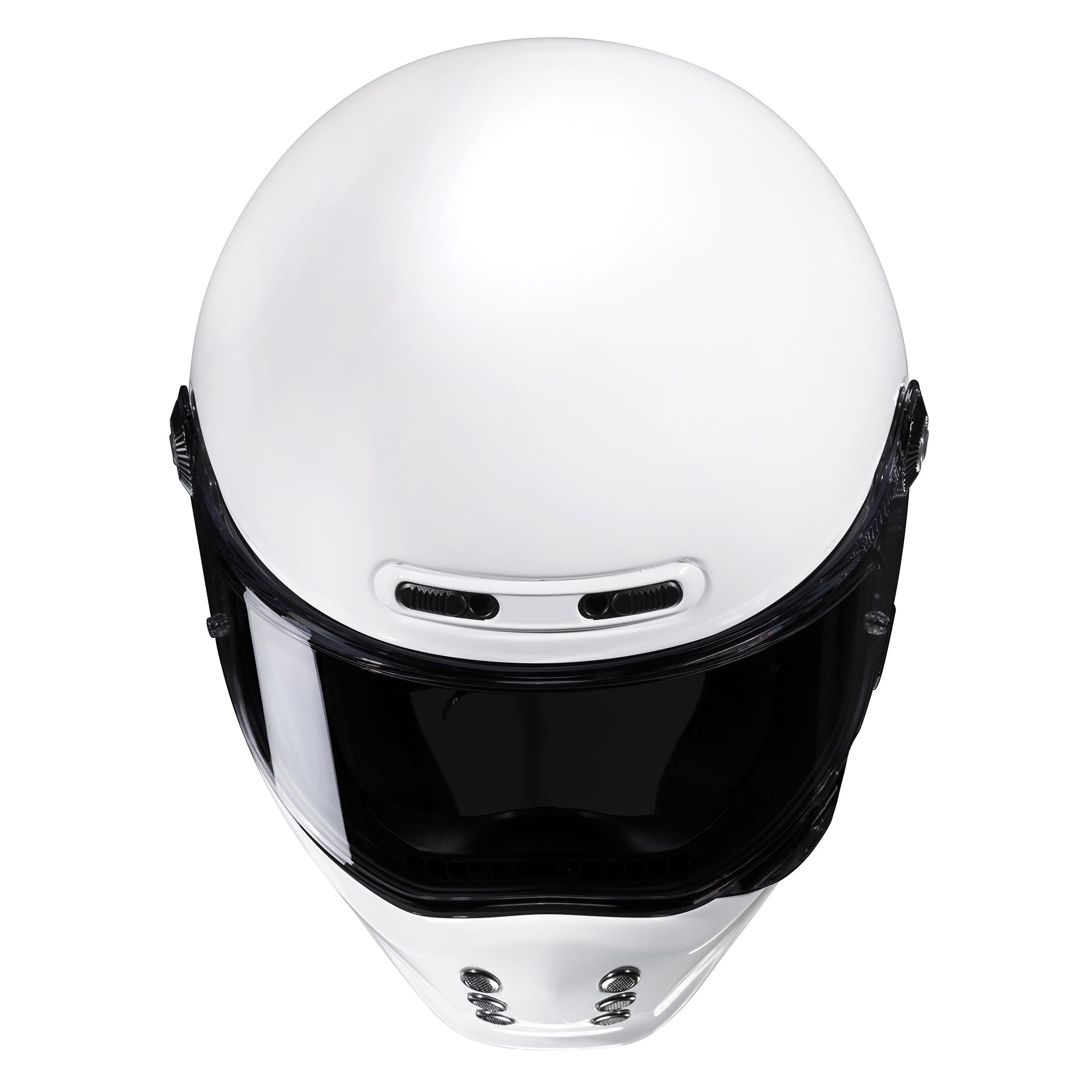HJC V10 Plain On-Road Motorcycle Riding Helmet White