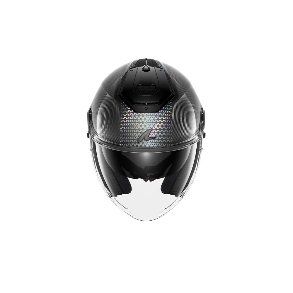 SHARK RS JET IKONIK MOTORCYCLE OPEN FACE HELMET IRIDESCENT CARBON