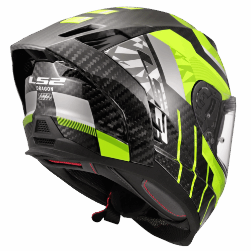 LS2 FF807 Dragon Trax Sport Touring Motorcycle Helmet Hi-Vis Yellow