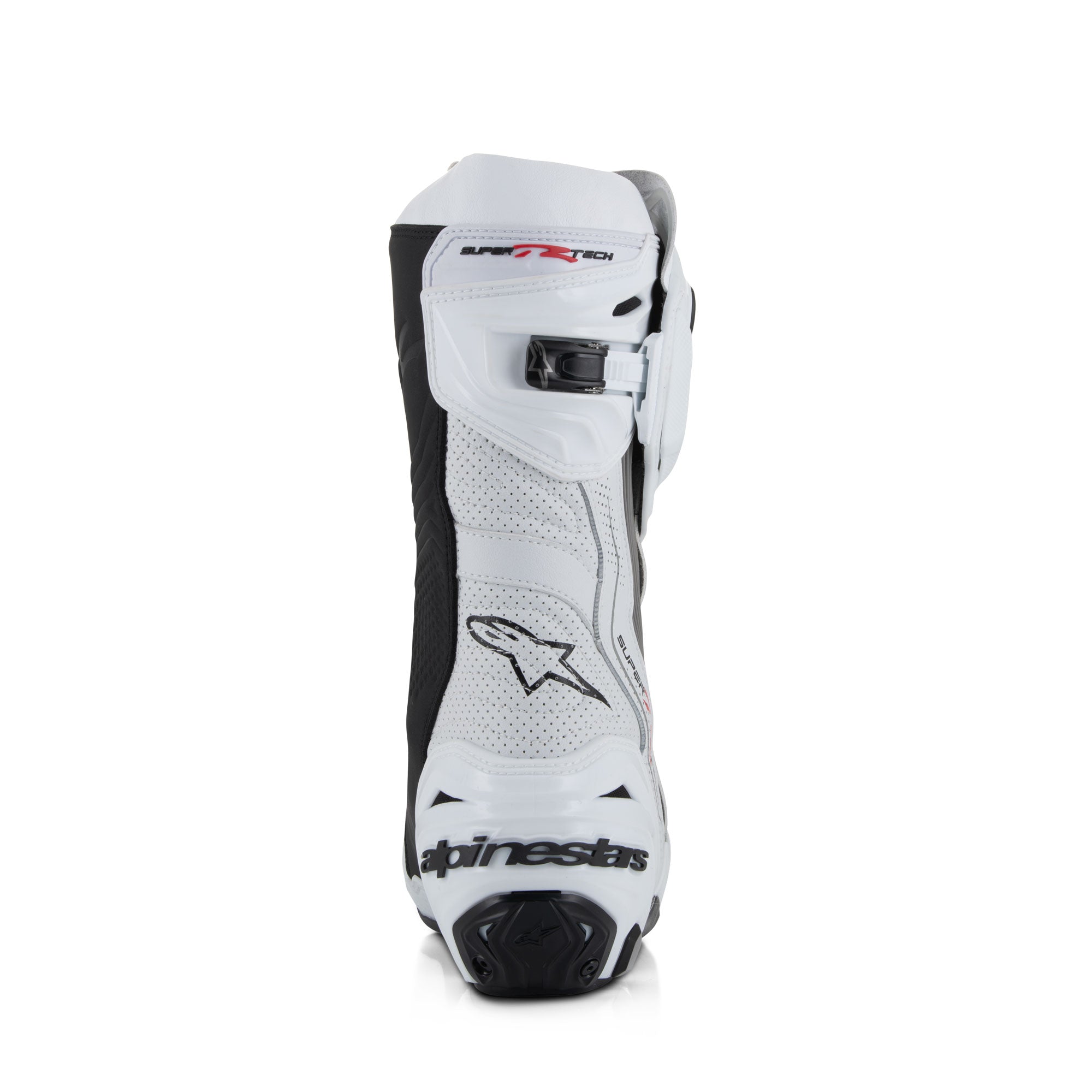 Alpinestars Supertech R Vented Man Motorcycle Racing Boot White Mid Grey Black