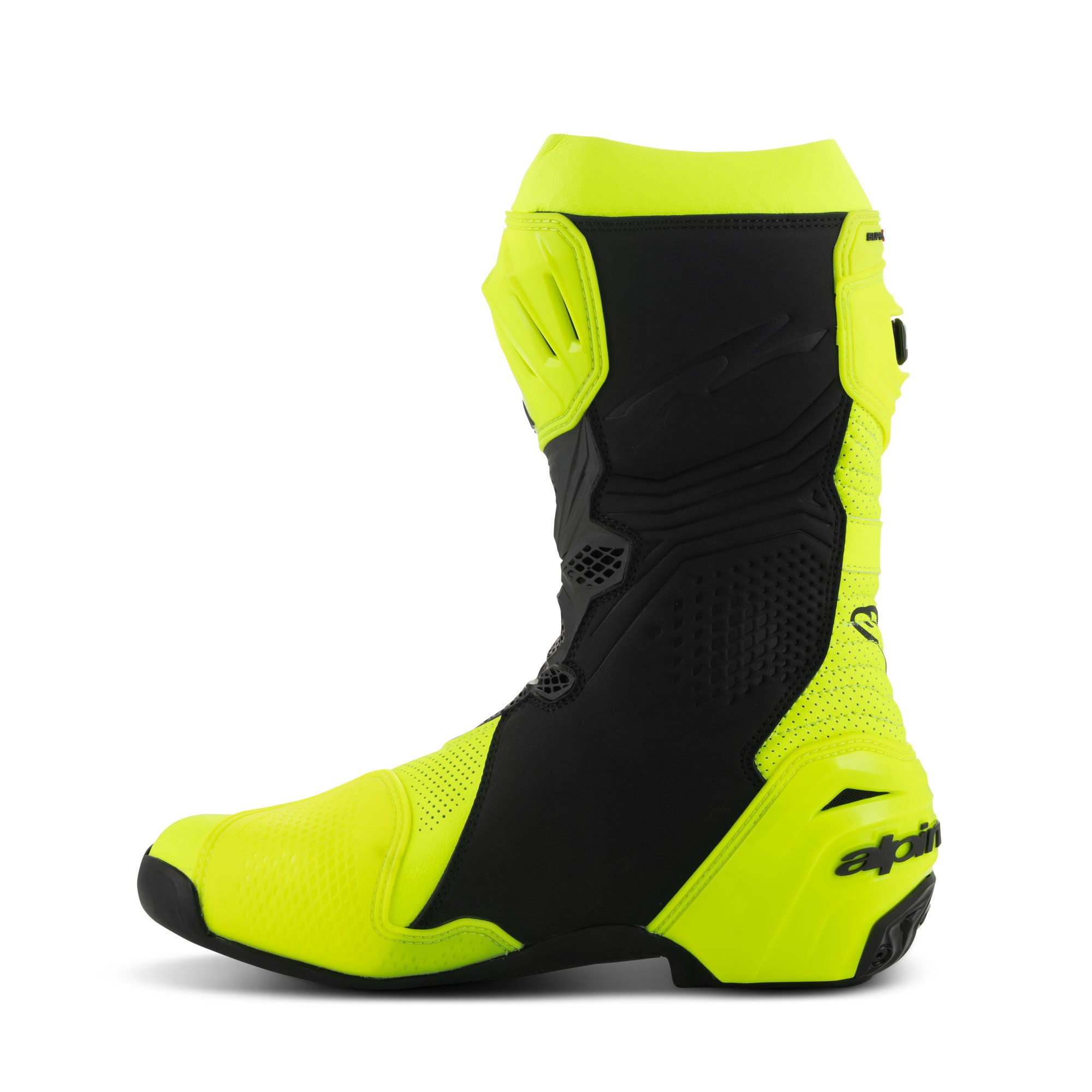 Alpinestars Supertech R Vented Man Motorcycle Racing Boot Yellow Fluo Black 