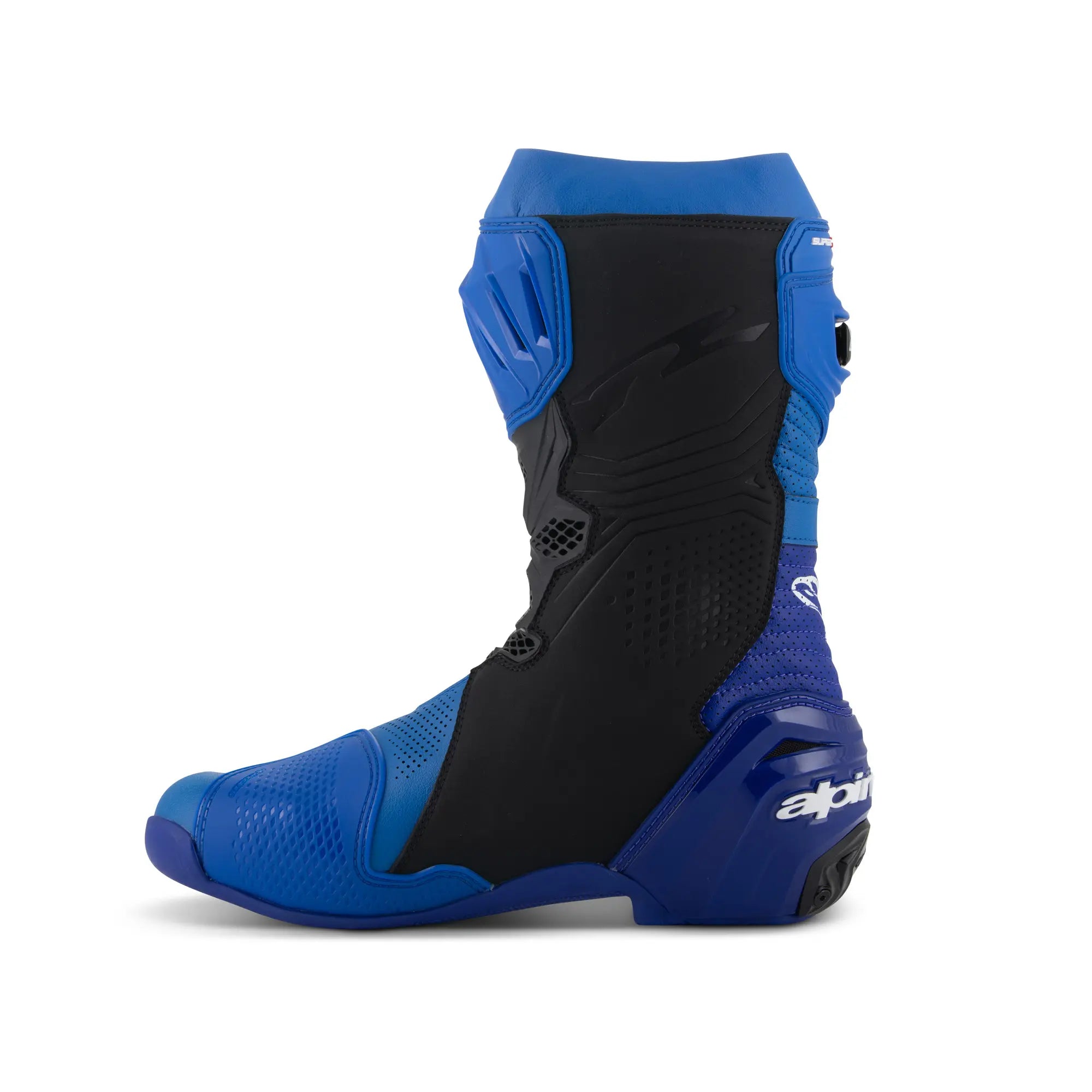 Alpinestars Supertech R Vented Man Motorcycle Racing Boot Blue Black
