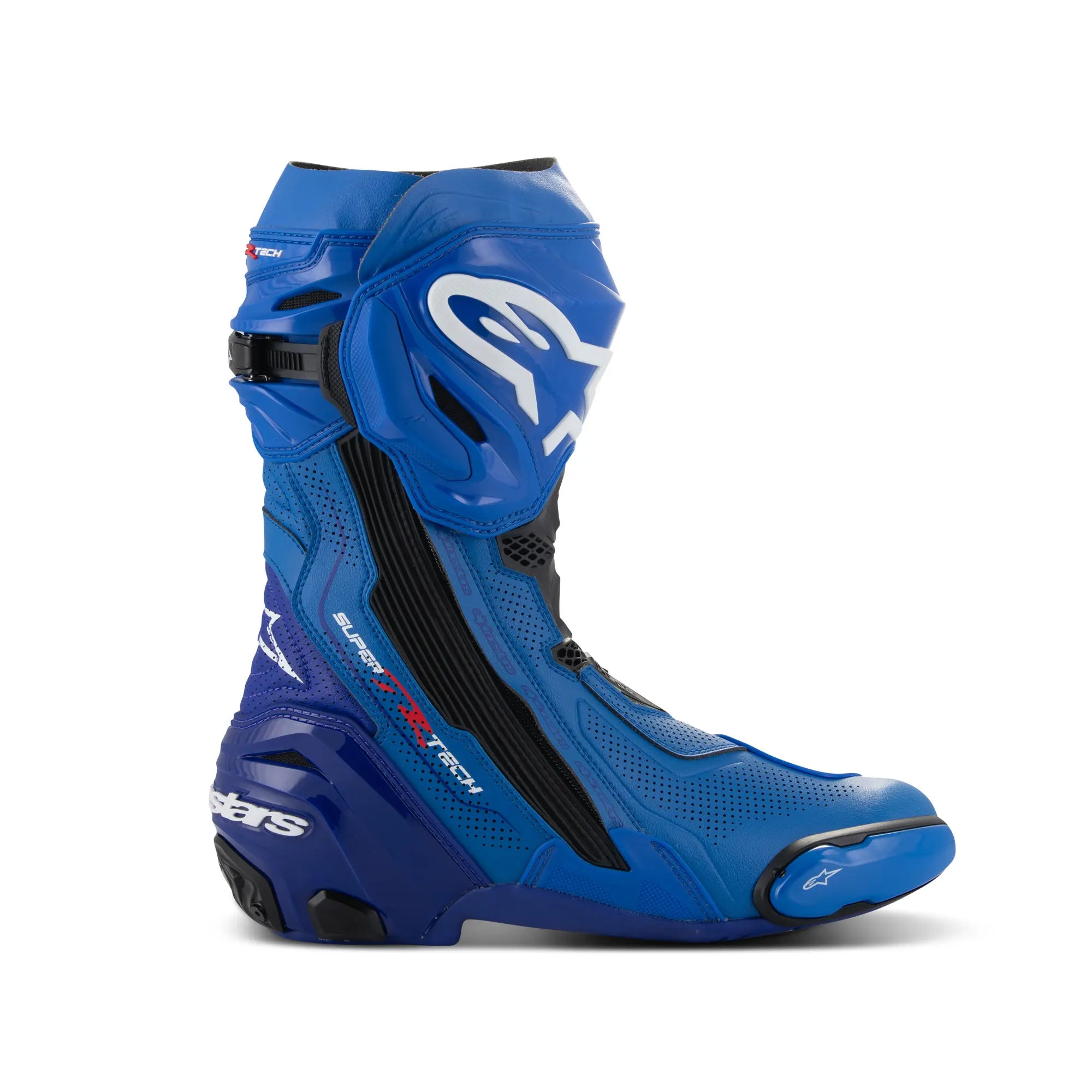 Alpinestars Supertech R Vented Man Motorcycle Racing Boot Blue Black