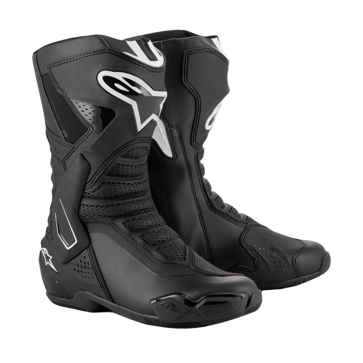 Alpinestars SMX-6 V3 Men’s Motorcycle Racing Boots Black White