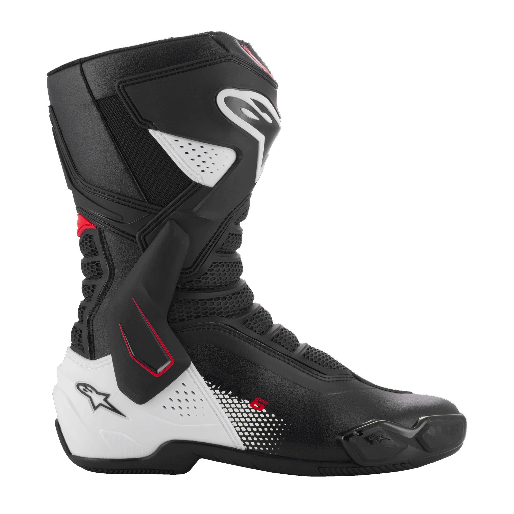Alpinestars SMX-6 V3 Men’s Motorcycle Racing Boots Black White Red