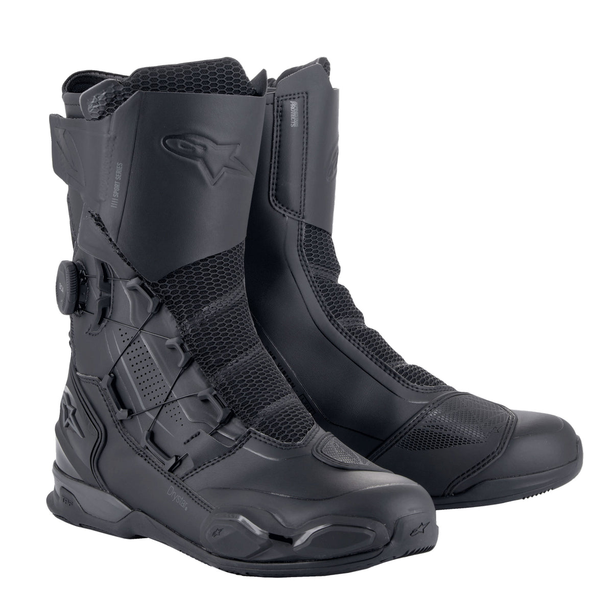Alpinestars SP-X BOA Drystar Men’s Motorcycle Boot Black Dark Grey 