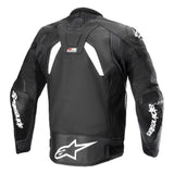 Alpinestars GP Plus R V4 Rideknit Leather Motorcycle Jacket Black White 