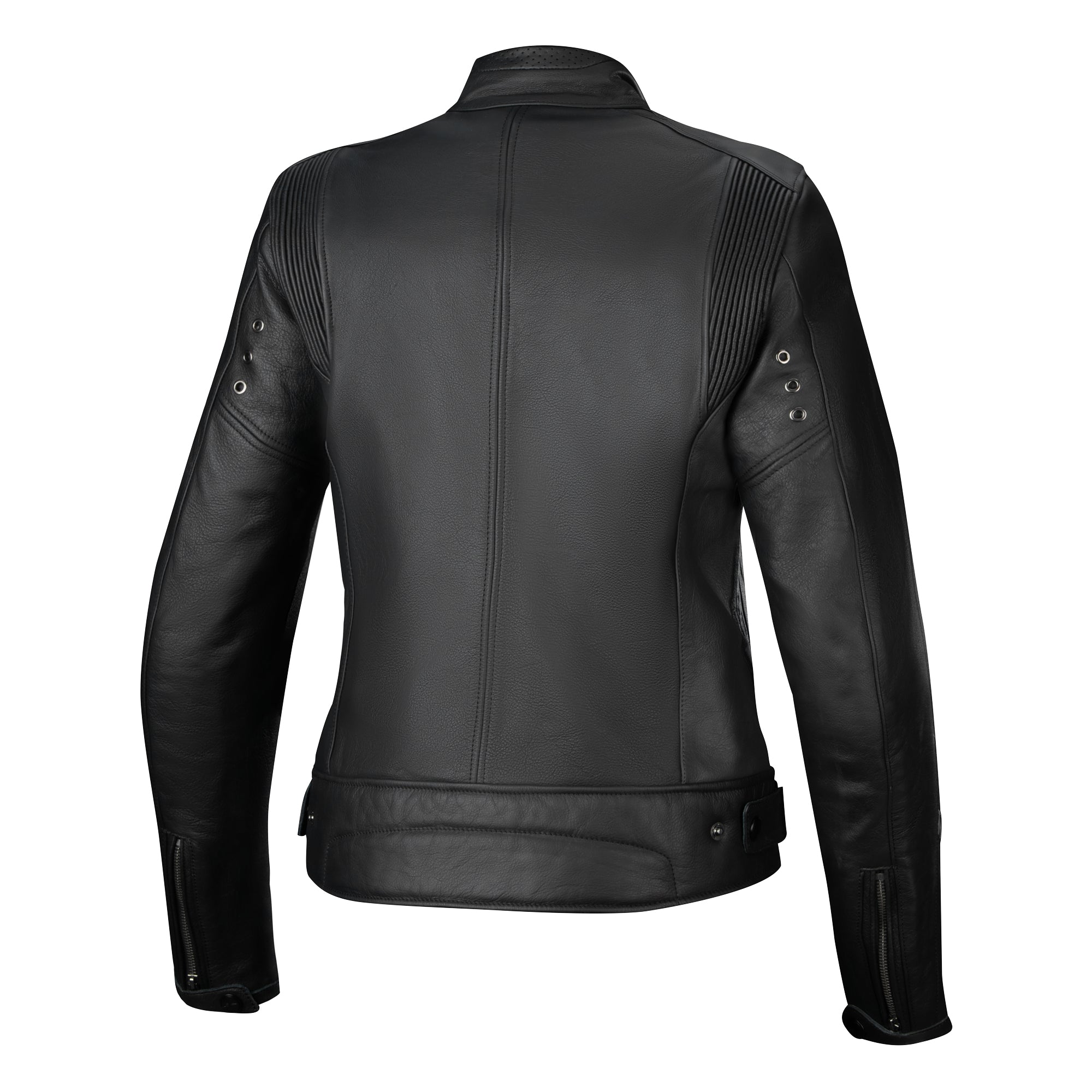 Alpinestars Stella Dyno Women's Leather Motorcycle Jacket Black Tar Grey Dark Grey