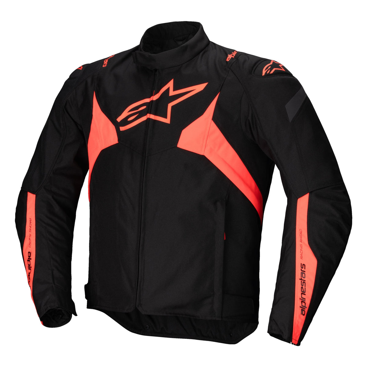 Alpinestars T-Jaws V4 Waterproof Motorcycle Jacket Black Red Fluo 
