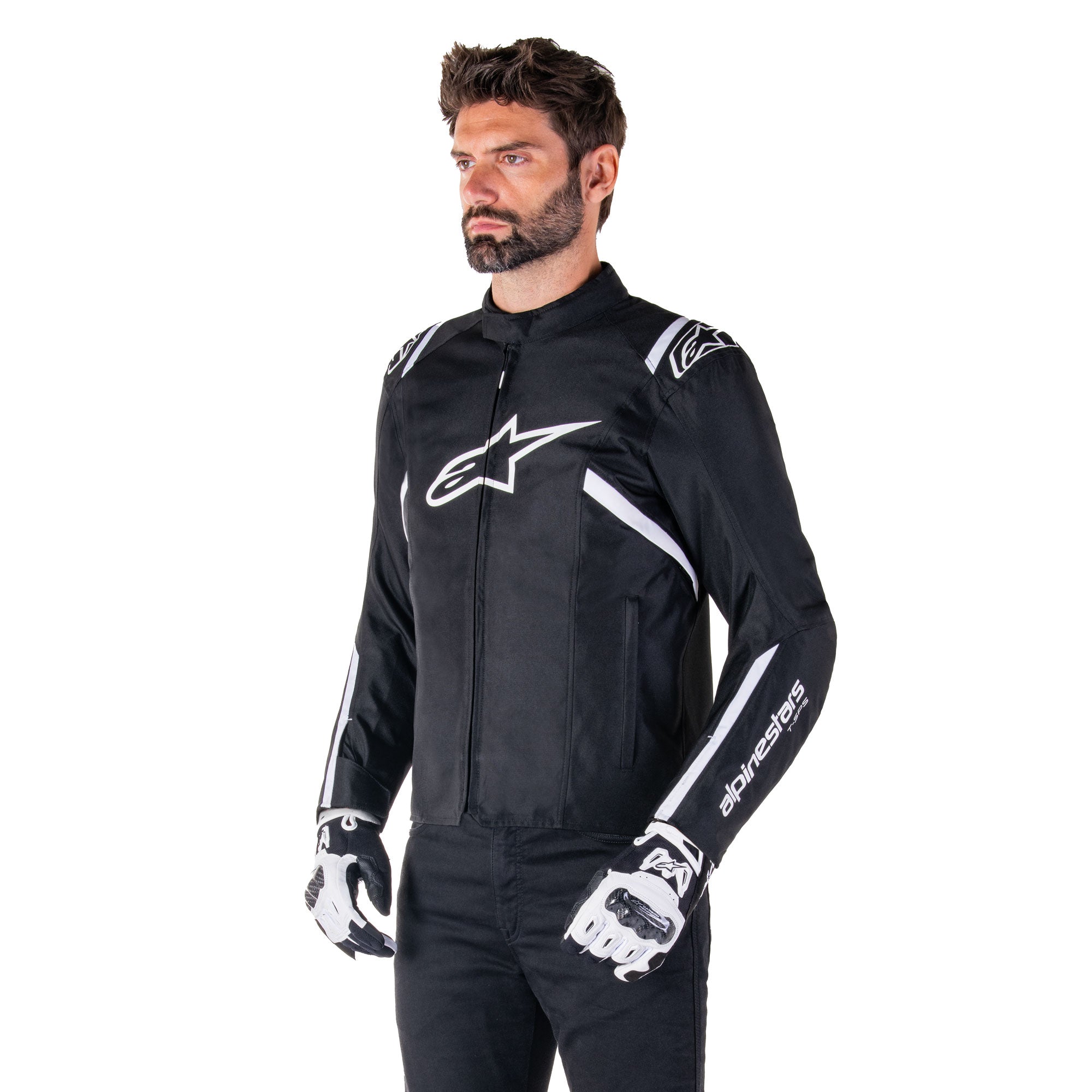 Alpinestars T-SPS V2 Sports Motorcycle Jacket Black White Red 