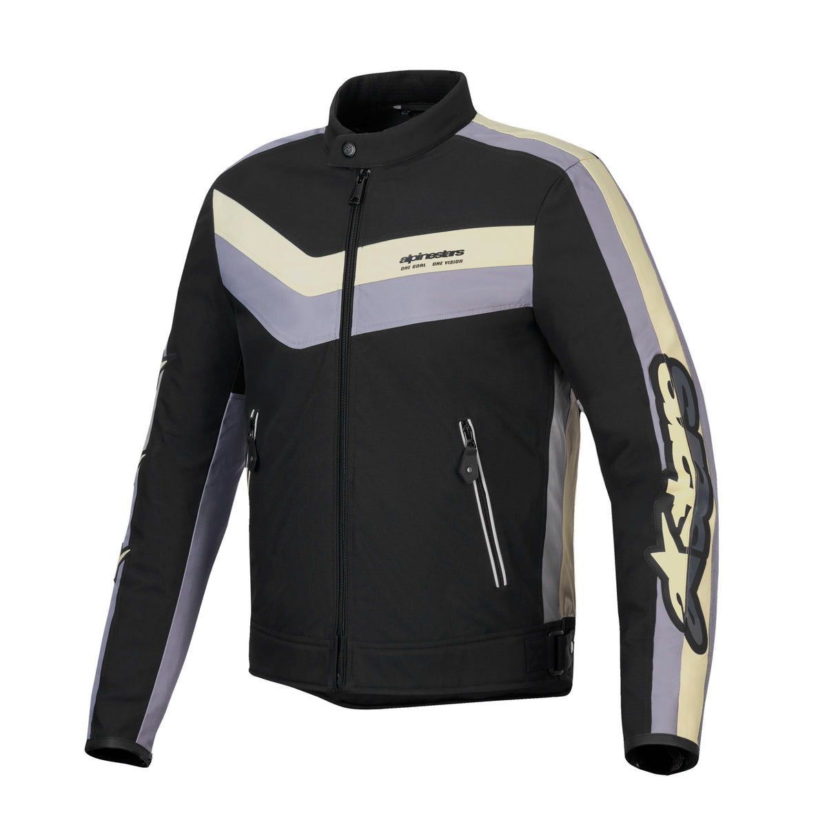 Alpinestars T-Dyno WR Men’s Textile Motorcycle Jacket Black Dark Grey Ecru