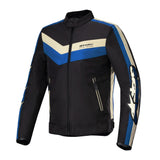Alpinestars T-Dyno WR Men’s Textile Motorcycle Jacket Black Blue Ecru 