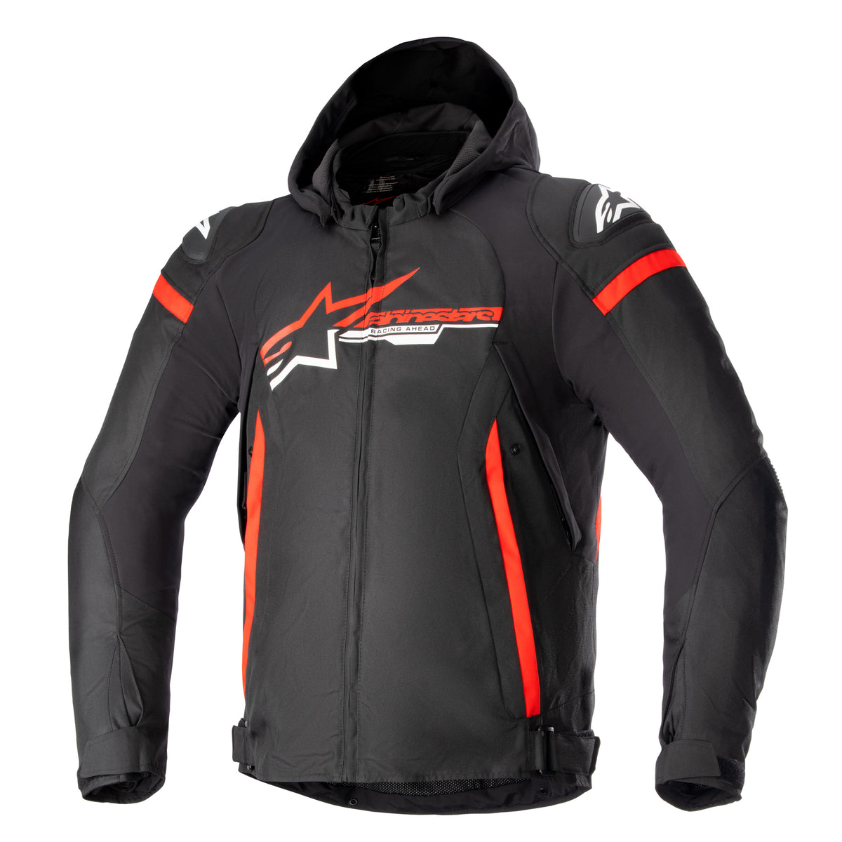 Alpinestars Zaca Textile Motorcycle Jacket Black Bright Red White