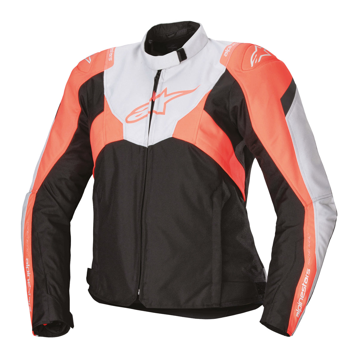 Alpinestars Stella T-Jaws V4 Touring Women’s Motorcycle Jacket Black Ice Grey Fluo