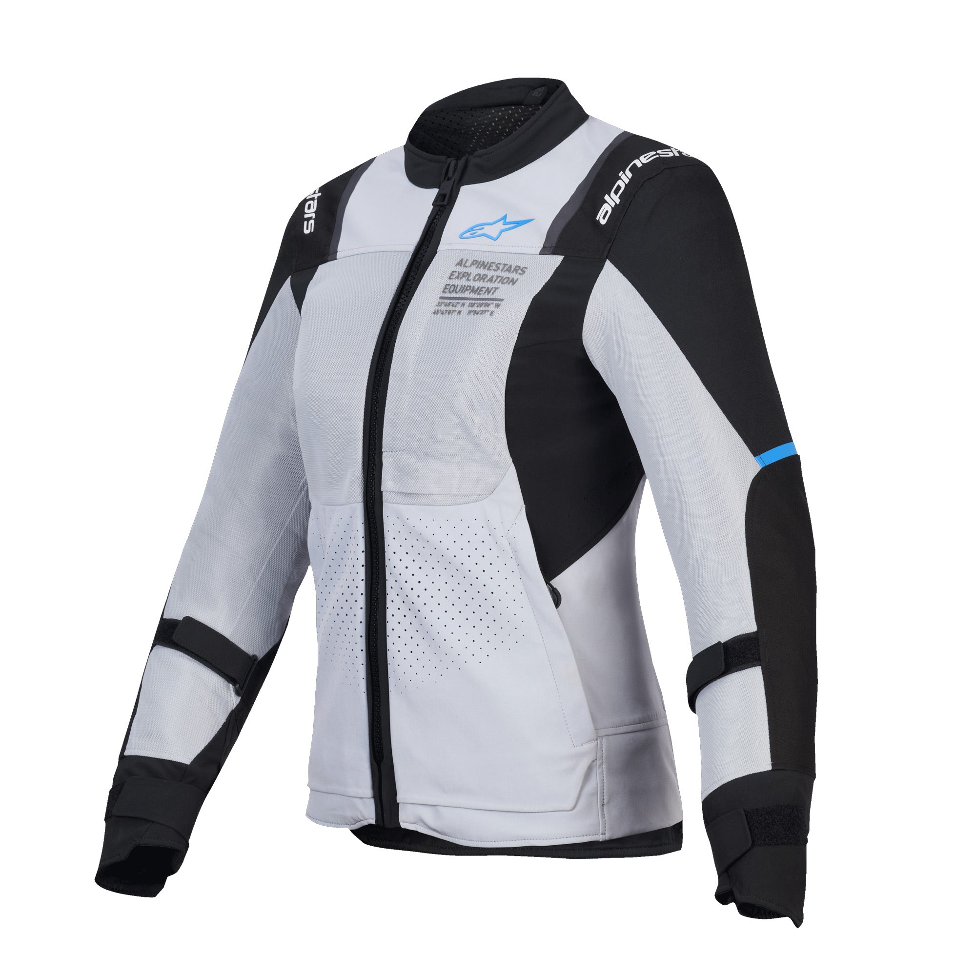 Alpinestars Stella ST-2 Air Women’s Touring Motorcycle Jacket Ice Grey Black 