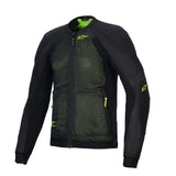 Alpinestars Troop-Air Men’s Mesh Motorcycle Jacket Black Yellow Fluo