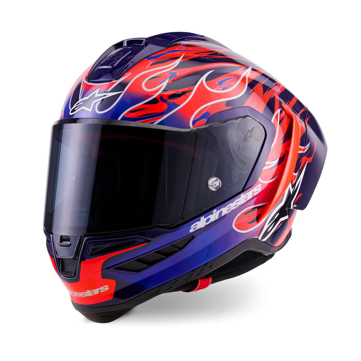 Alpinestars Supertech R10 Flyte Motorcycle Racing Helmet Purple/Red/Glossy