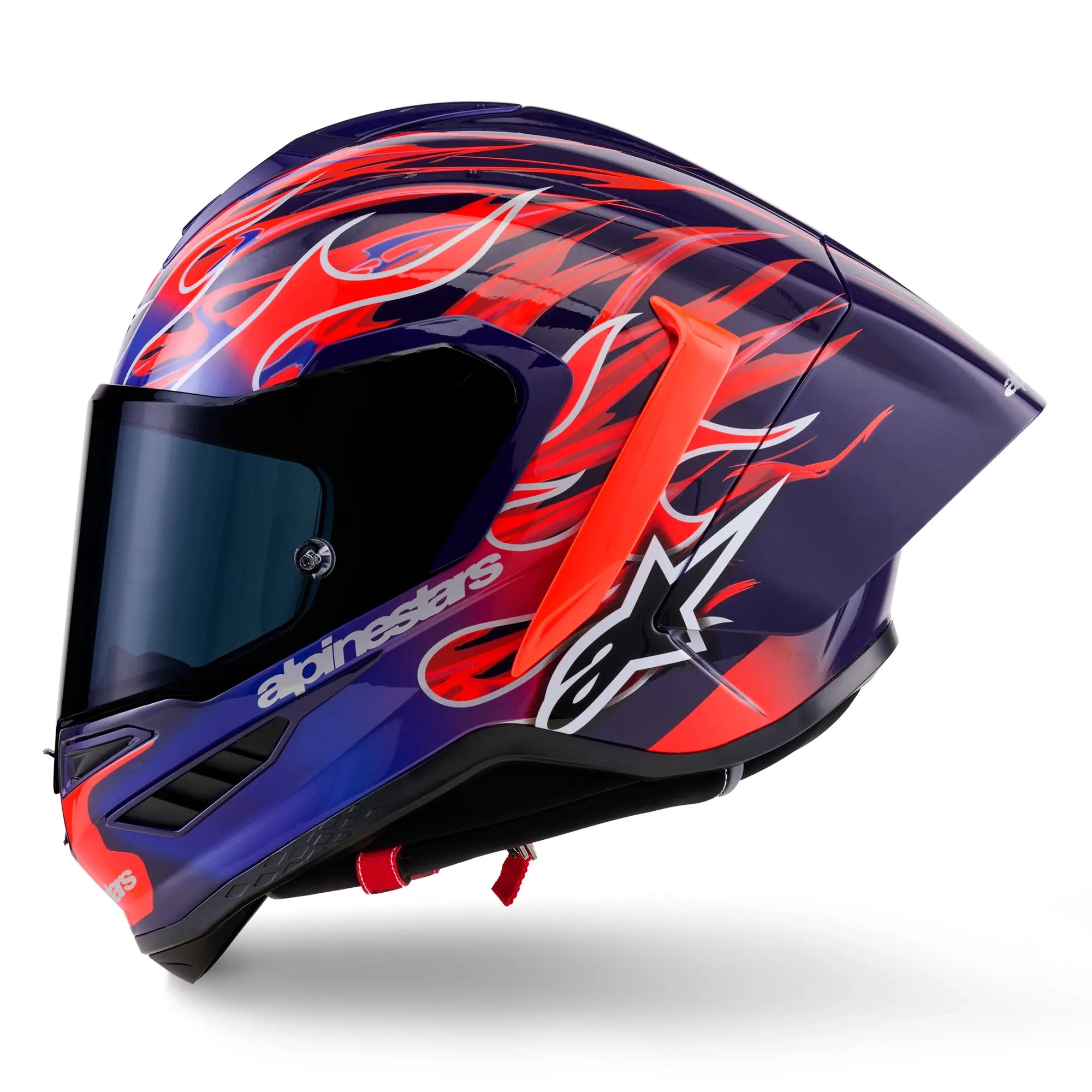 Alpinestars Supertech R10 Flyte Motorcycle Racing Helmet Purple/Red/Glossy