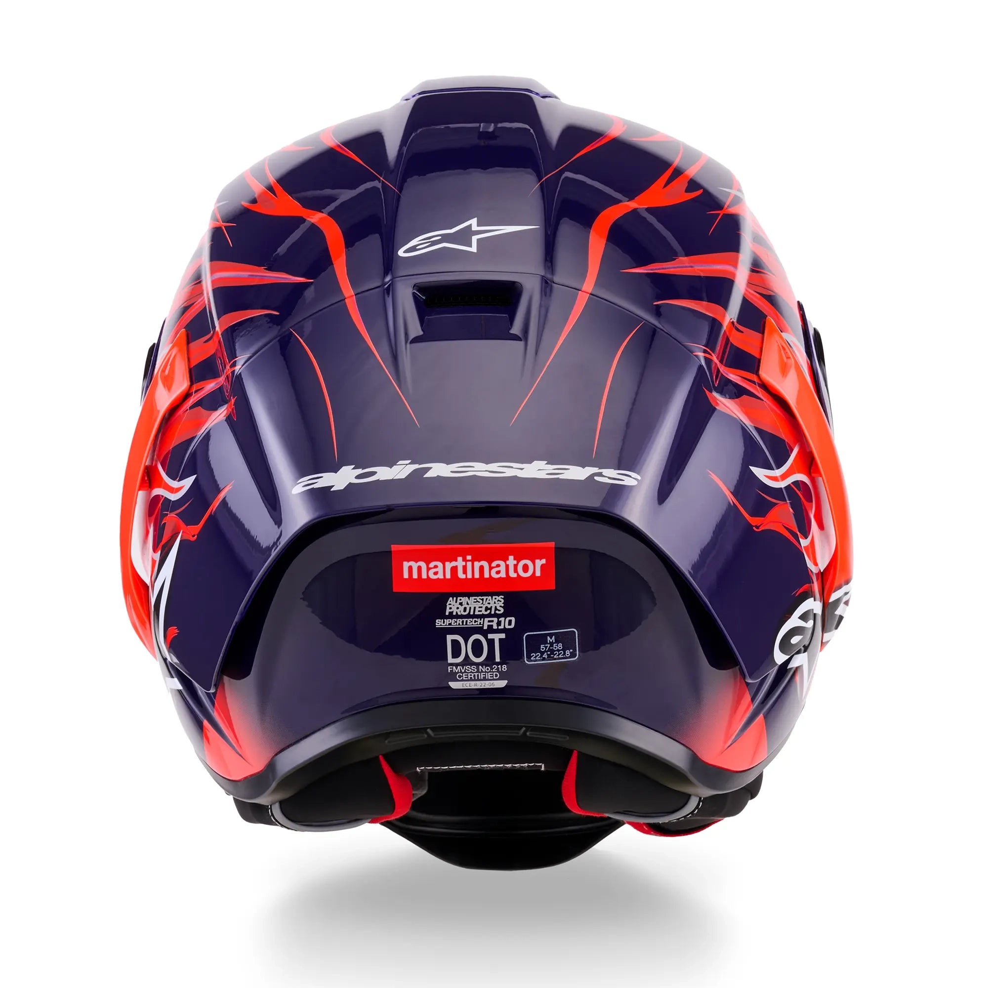 Alpinestars Supertech R10 Flyte Motorcycle Racing Helmet Purple/Red/Glossy