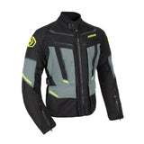 ARMR Kumaji 3.0  Waterproof Men’s Motorcycle Jacket Black Green Fluo Maximomoto.uk!