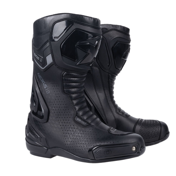 Oxford Nexus 1.0 Air Rider Gear Men’s Motorcycle Boot Black  maximomoto.uk!
