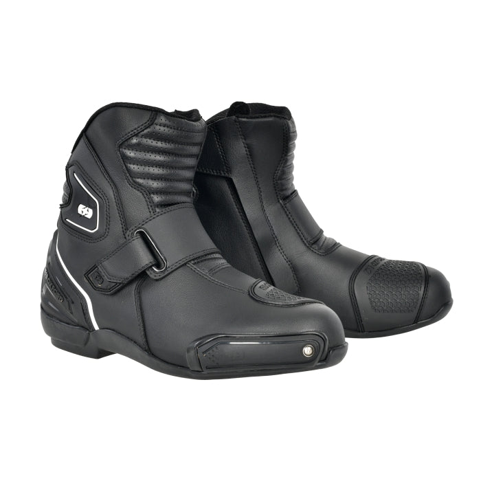 Oxford Omega Air Short Men’s  motorcycle Boots Black white  maximomoto.uk!