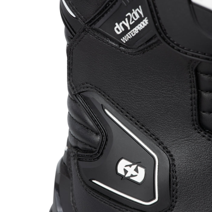 Oxford Cypher 1.0 Dry2Dr Men's Motorcycle Boots Black White