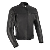 Oxford Walton 2.0 Men Motorcycle Leather Jacket Black