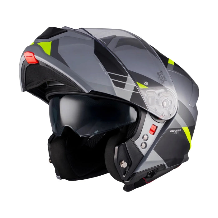 MT Genesis R Cheeky Motorcycle Modular Helmet ECE 22.06