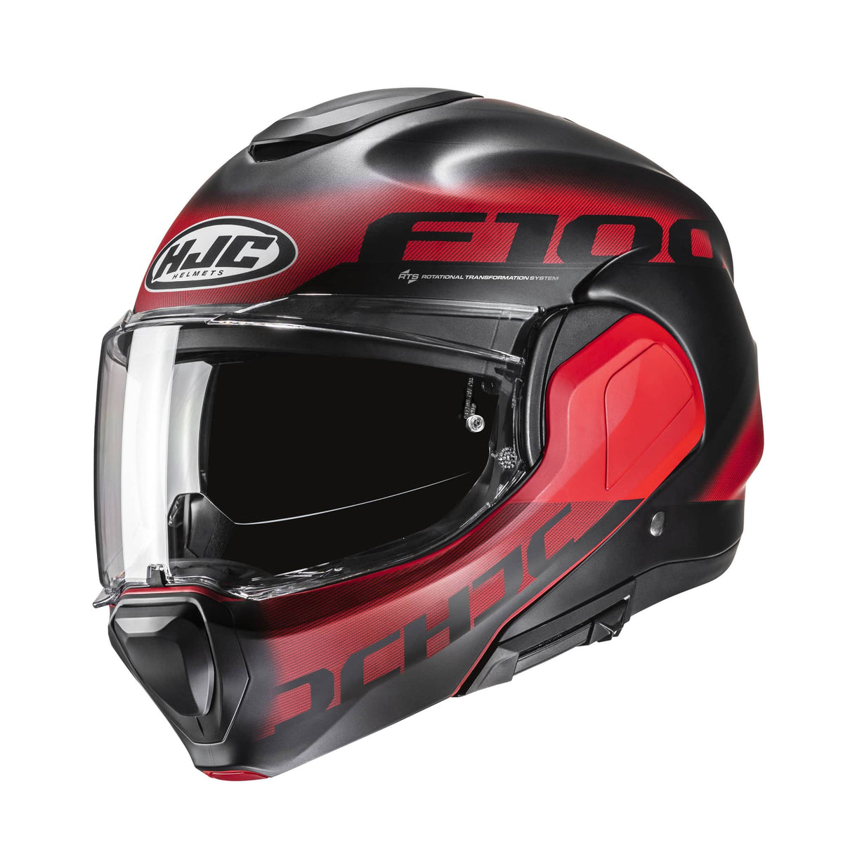 HJC F100 Hetal  Modular helmet red 