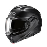 HJC F100 Modular Helmet – Matte Black, flip-up with visor