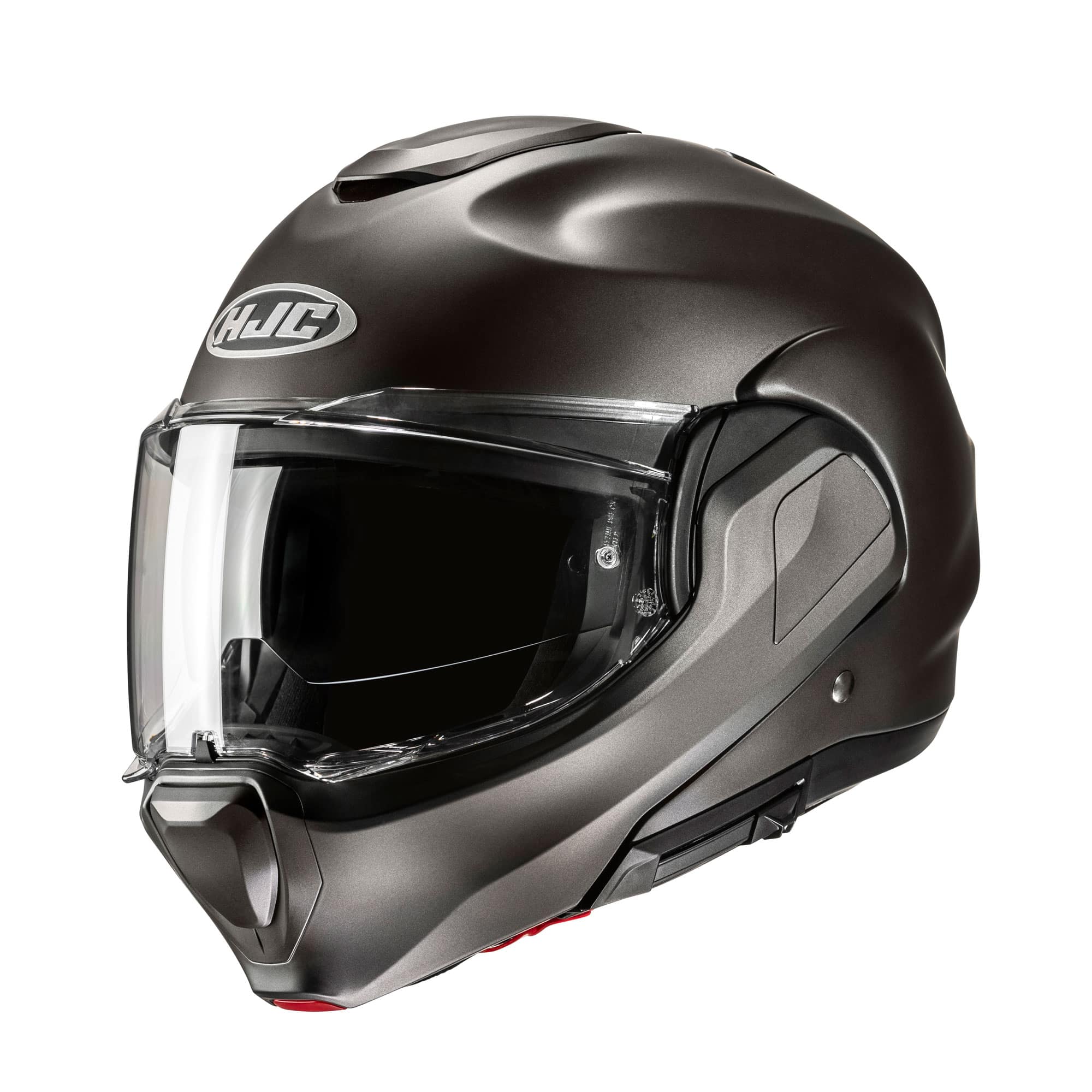 HJC F100 Plain Flip-up Modular Helmet – Titanium Gray 