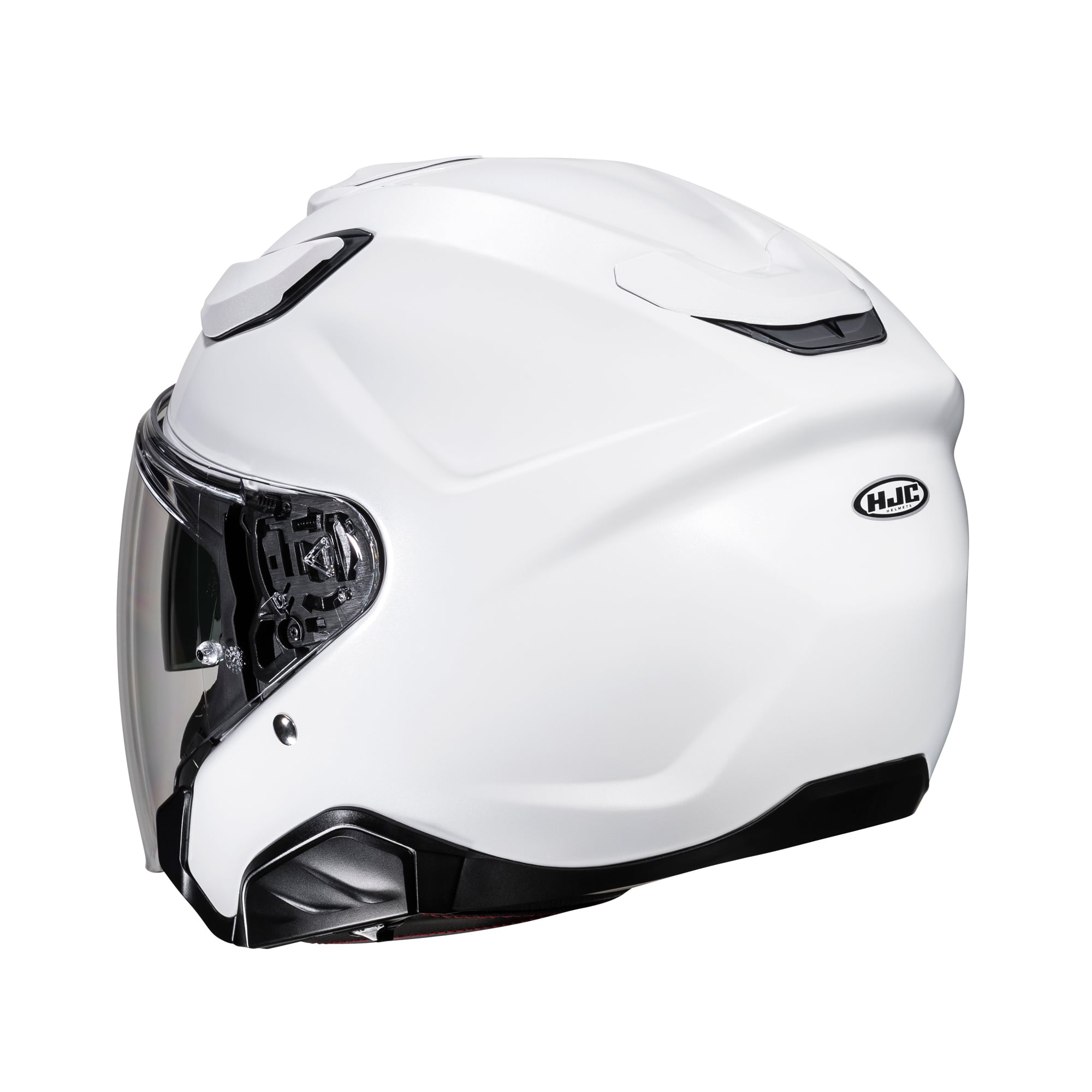 HJC F31 Plain Open Face Touring Helmet-Pearl White 