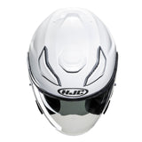 HJC F31 Plain Open Face Touring Helmet-Pearl White 