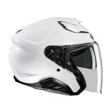 HJC F31 Plain Open Face Touring Helmet-Pearl White 
