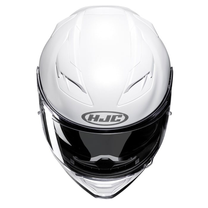 HJC F71 Plain Full Face Helmet Pearl White 