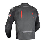Oxford Cypher 1.0 Men’s Leather Motorcycle Jackets Black White Red