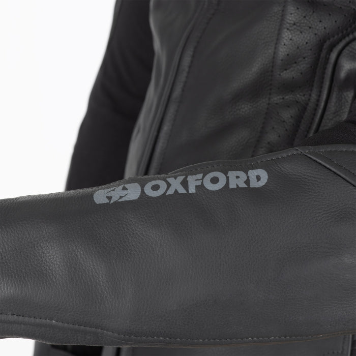 Oxford Cypher 1.0 Men’s Leather Motorcycle Jackets Black Yellow