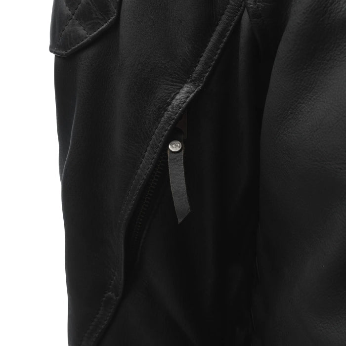 Oxford Route 73 3.0 MS Miotorcycle Leather Motorcycle Jacket Black