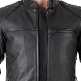 Oxford Route 73 3.0 MS Miotorcycle Leather Motorcycle Jacket Black