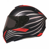MT Targo Doppler  Touring Motercycle Helmets Matt Black Red maximomoto.uk!