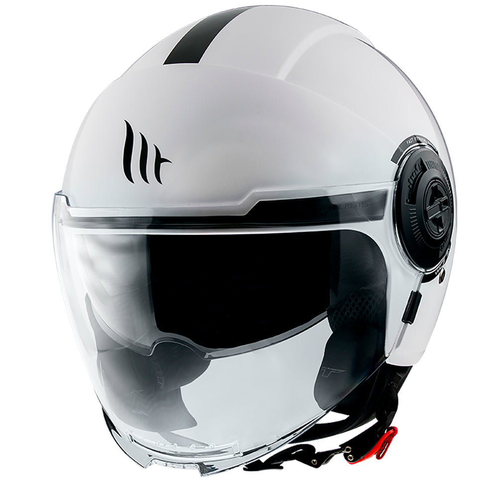 MT Viale Solid Jet Motocycle Helmets Pearl White maximomoto.uk!
