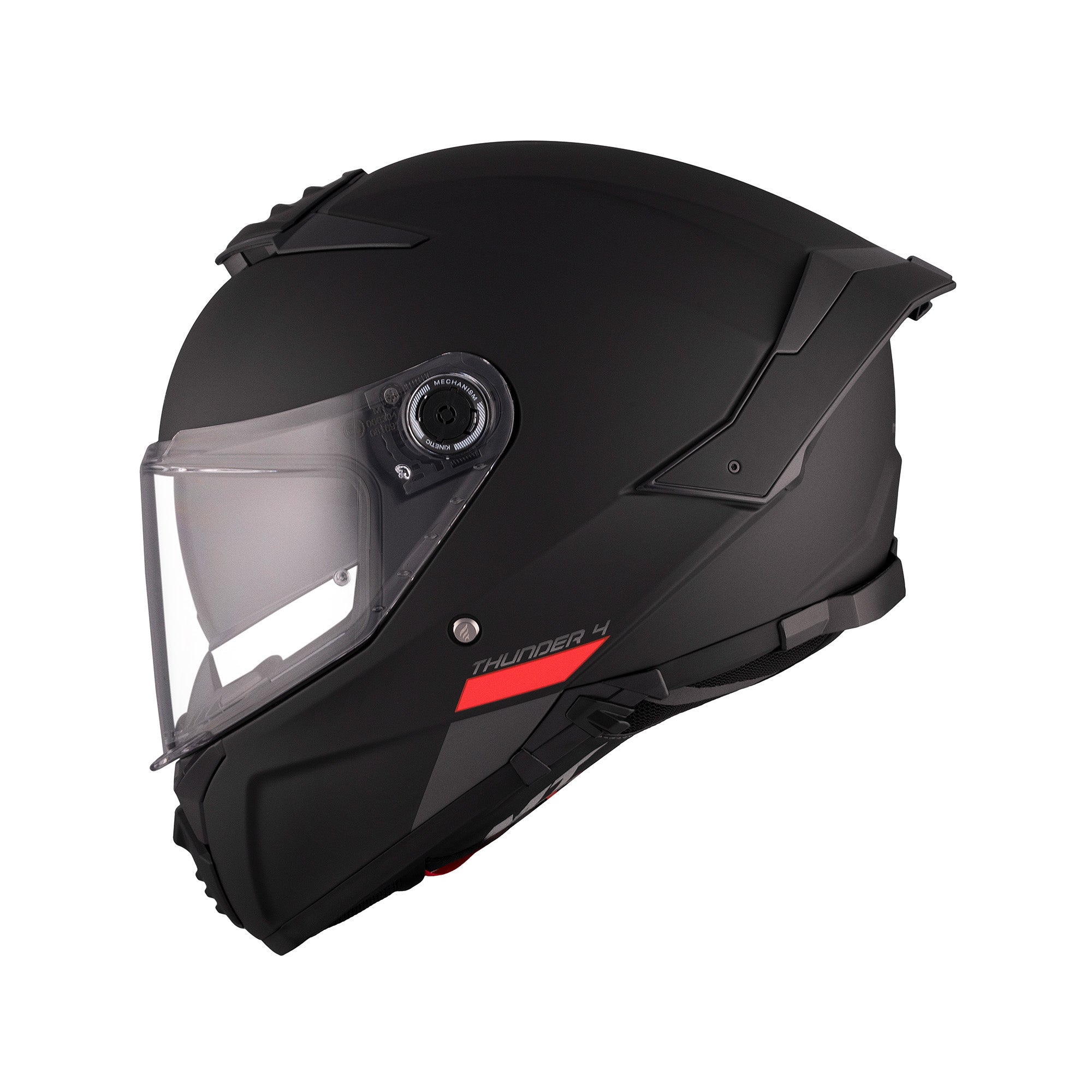 MT Thunder 4 SV Plain Full Face Motorcycle Helmet Black